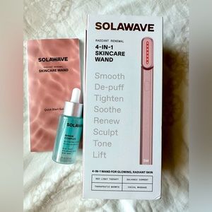 Solawave 4-in-1 Radiant Renewal Skincare Wand with serum